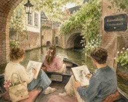 workshop urban sketching met rondvaart